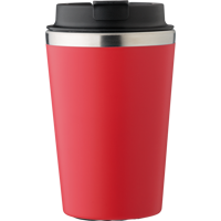 Stainless steel double walled travel mug (350ml) 1042451_008 (Red)