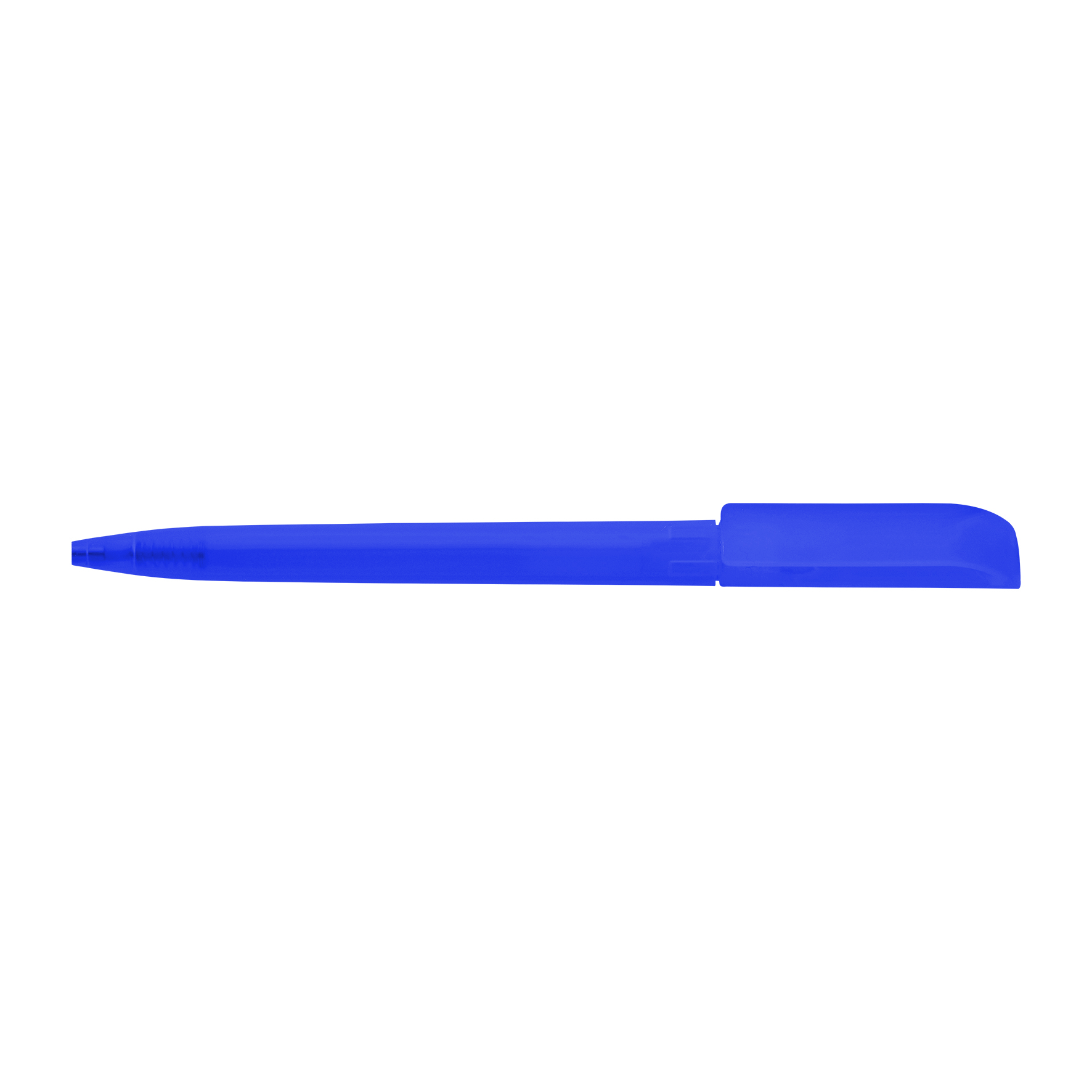 Picture of Twist action frosted plastic ballpen