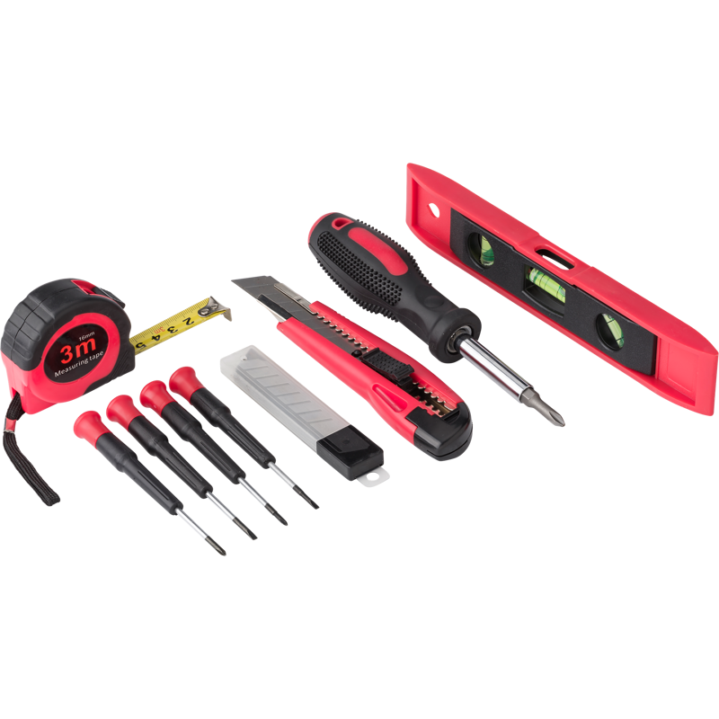 Steel tool kit 8430_008 (Red)