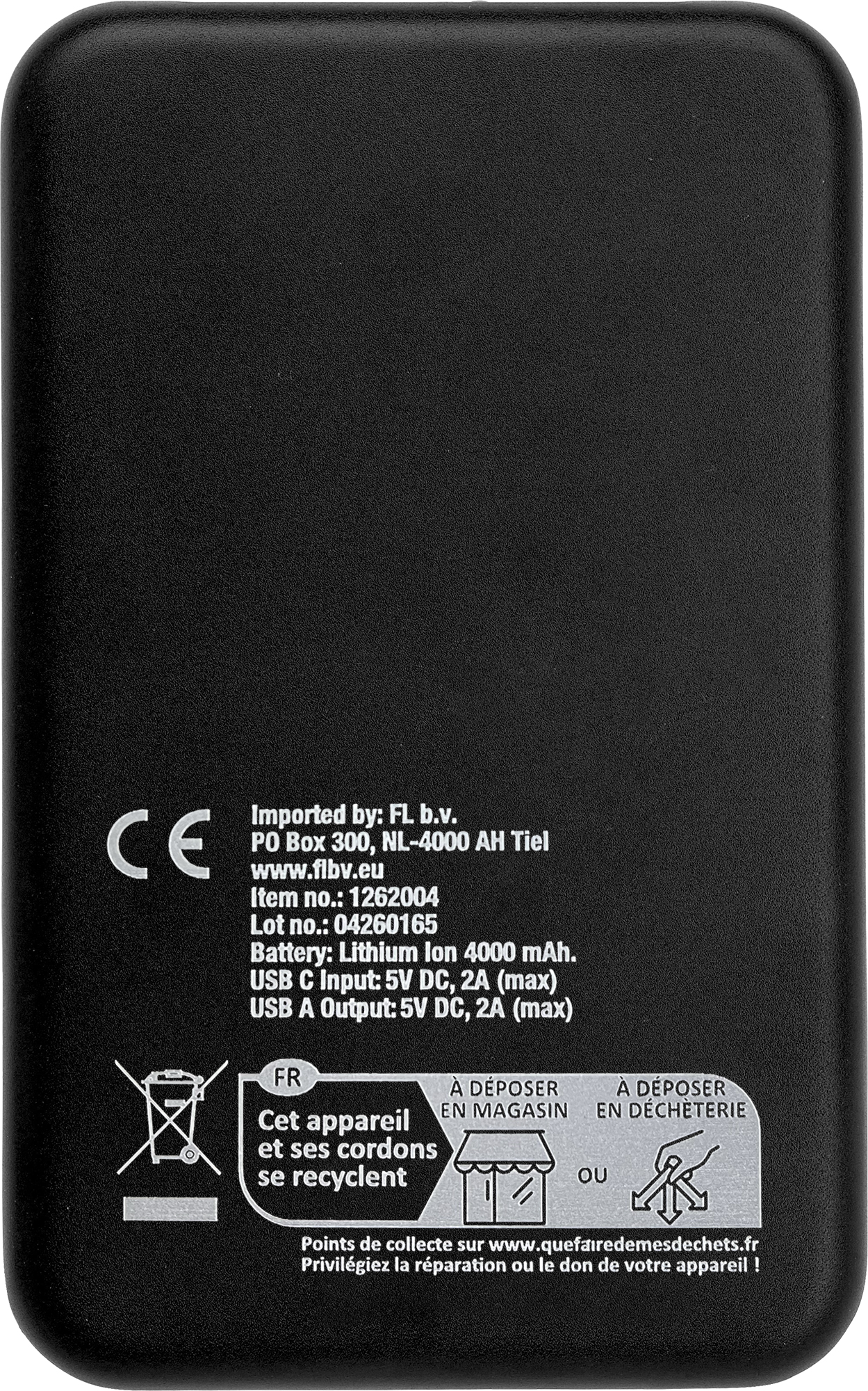 Picture of Aluminium solar power bank (4000 mAh)