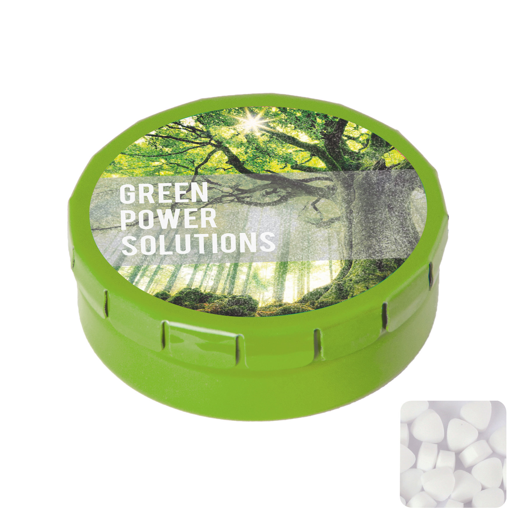 Picture of Round click tin with sugar free mints