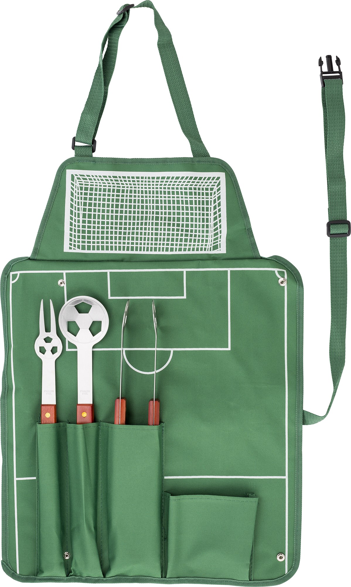Picture of Barbecue set apron, Football