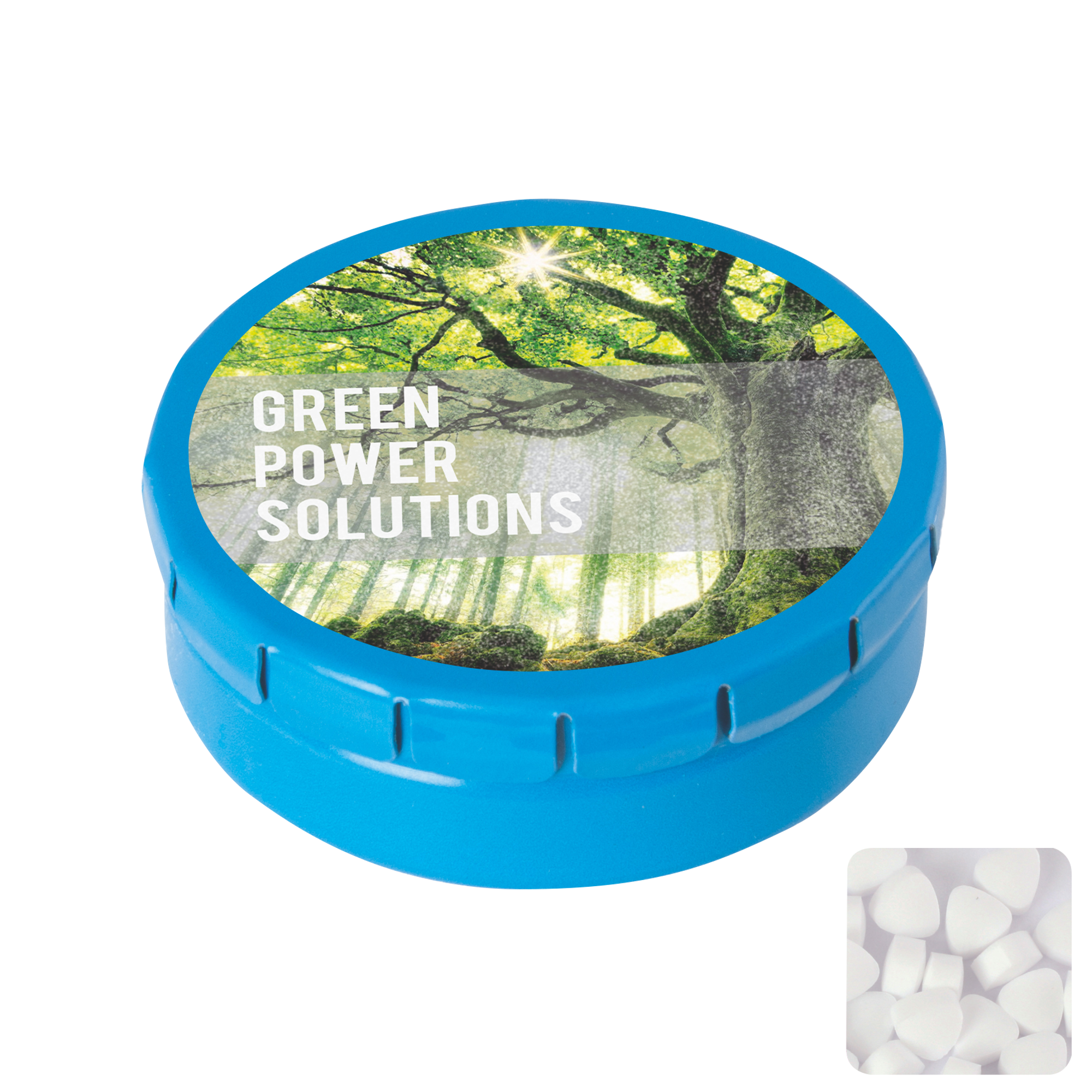 Picture of Round click tin with sugar free mints