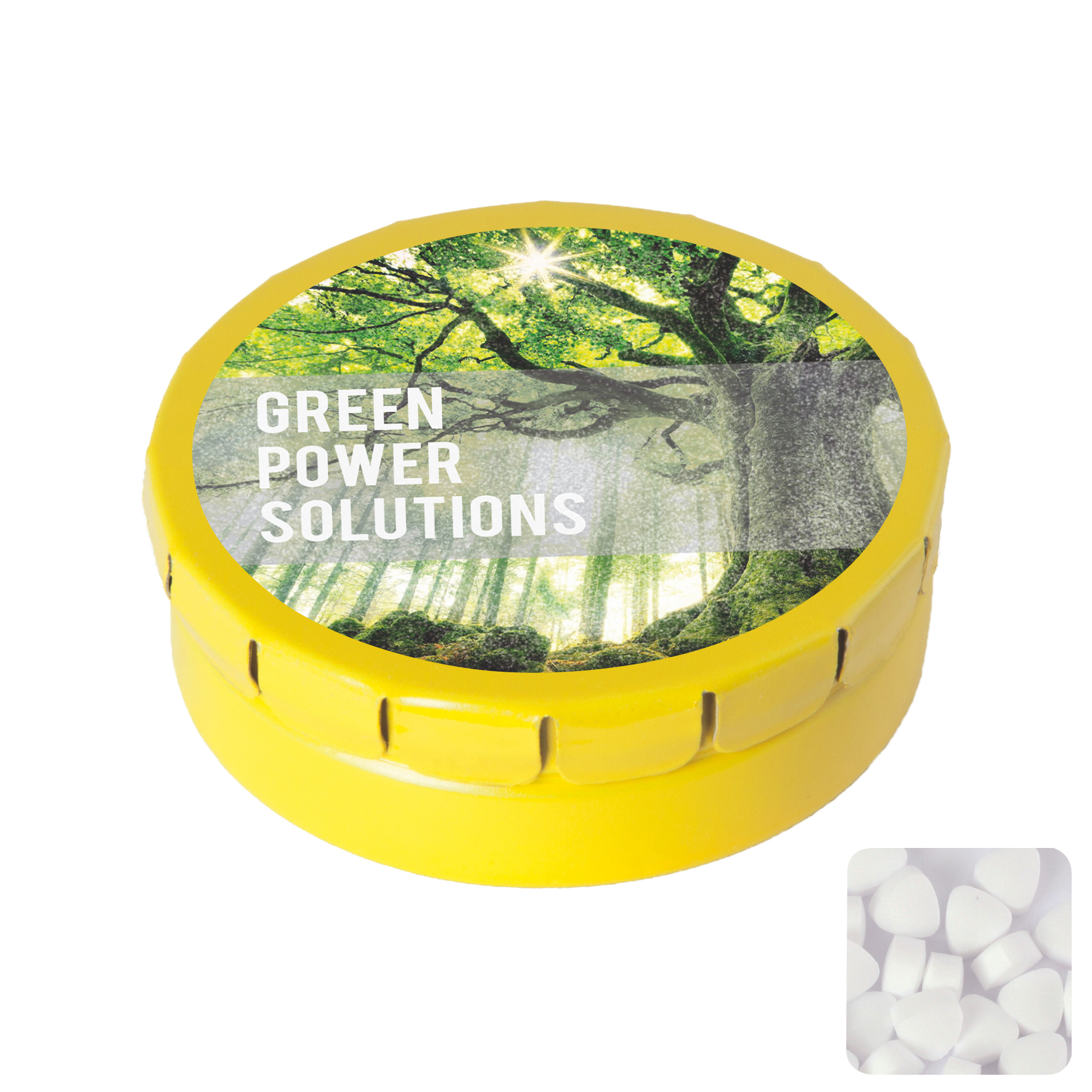Picture of Round click tin with sugar free mints