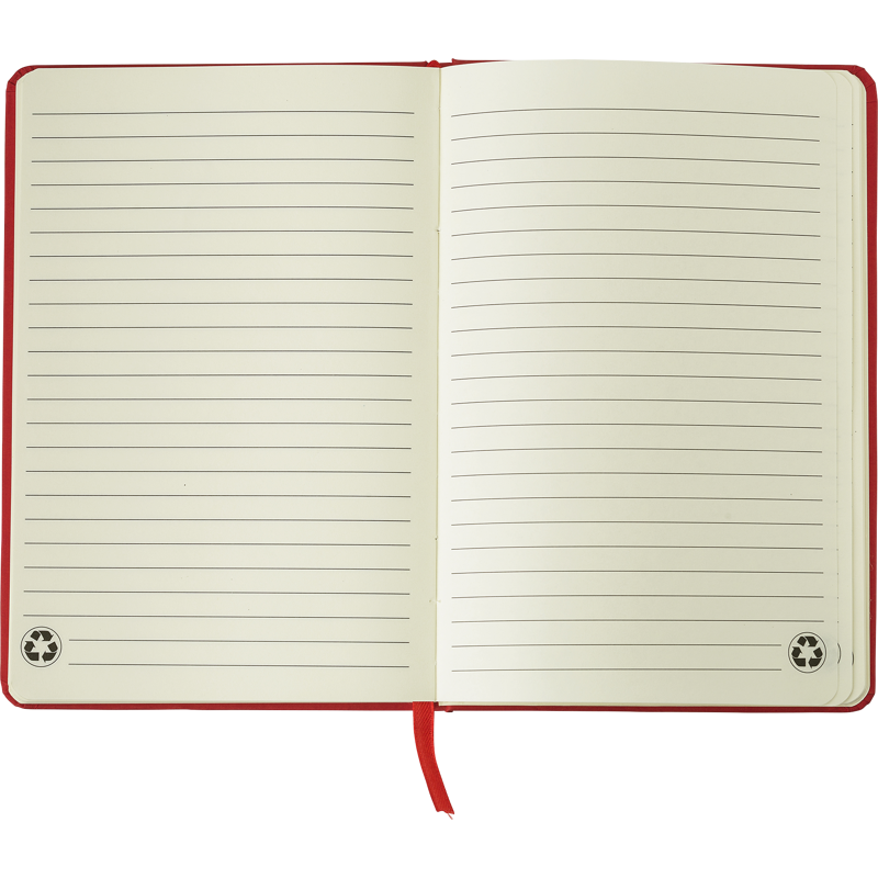 Recycled carton notebook (A5) 1015150_008 (Red)