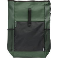 RPET polyester roll-top backpack. 1267404_004 (Green)