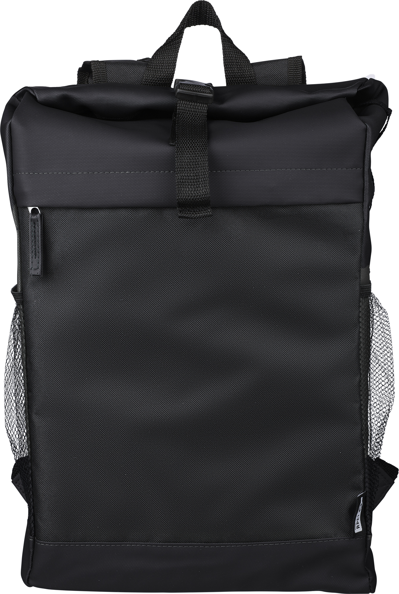 Picture of RPET polyester roll-top backpack.
