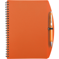 Notebook with ballpen (approx. A5) 5140_007 (Orange)