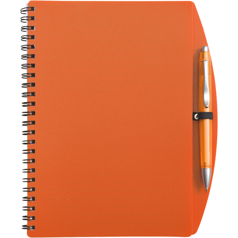 Notebook with ballpen (approx. A5) 5140_007 (Orange)