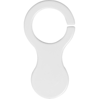 Plastic keychain 1861_002 (White)