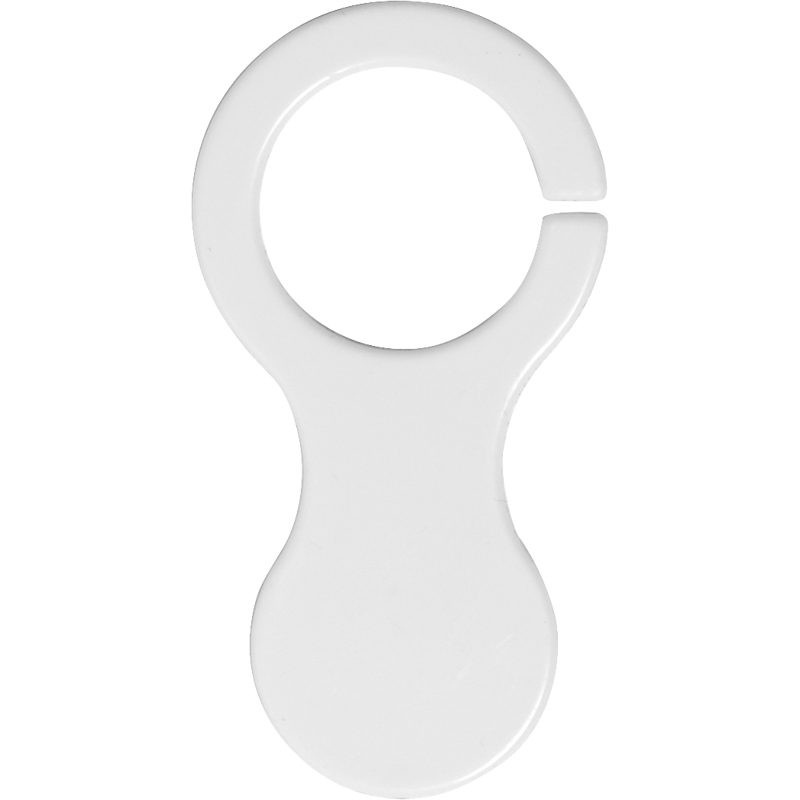 Plastic keychain 1861_002 (White)