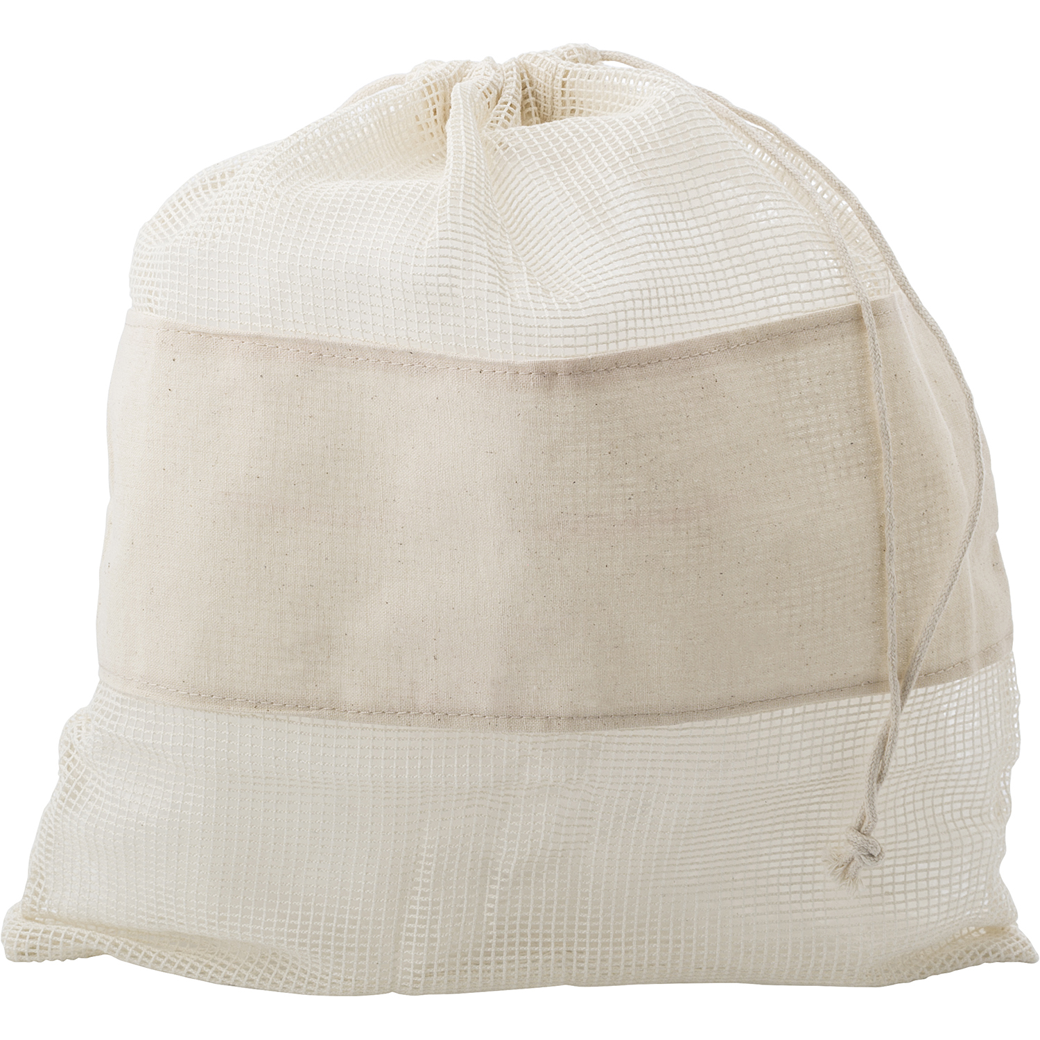 Picture of Natural cotton drawstring mesh bags