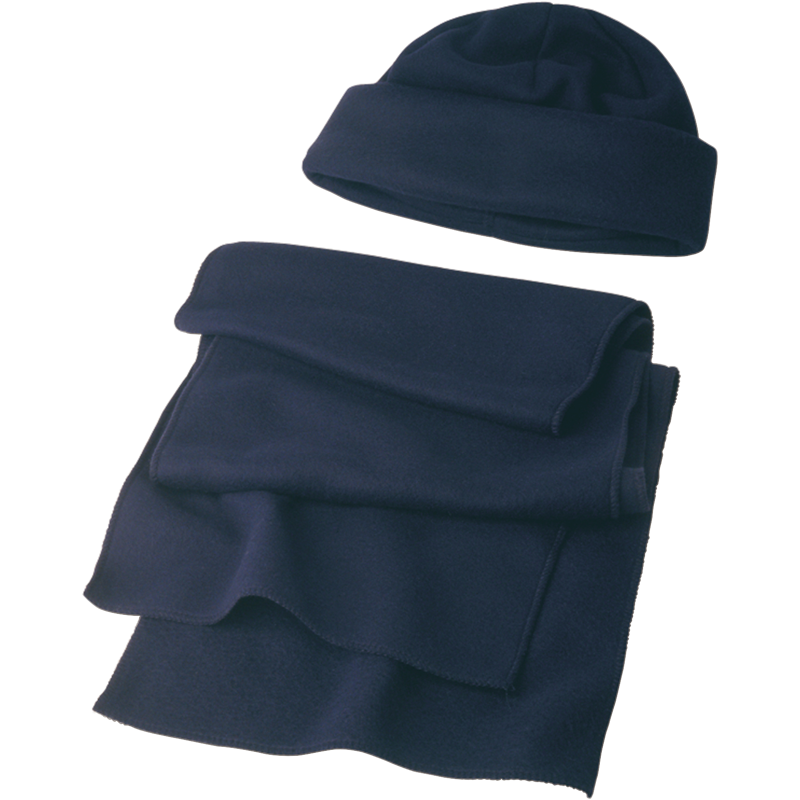 Fleece cap and scarf 1745_005 (Blue)