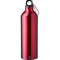 Recycled aluminium single walled bottle (750ml) 1015121_008 (Red)
