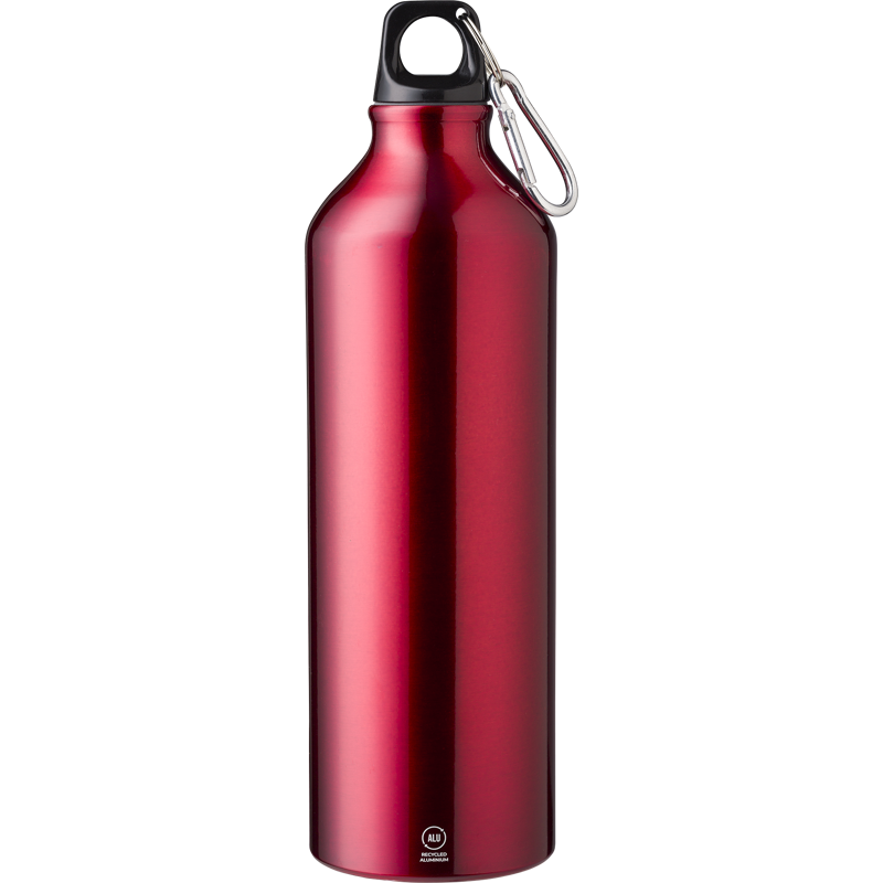 Recycled aluminium single walled bottle (750ml) 1015121_008 (Red)