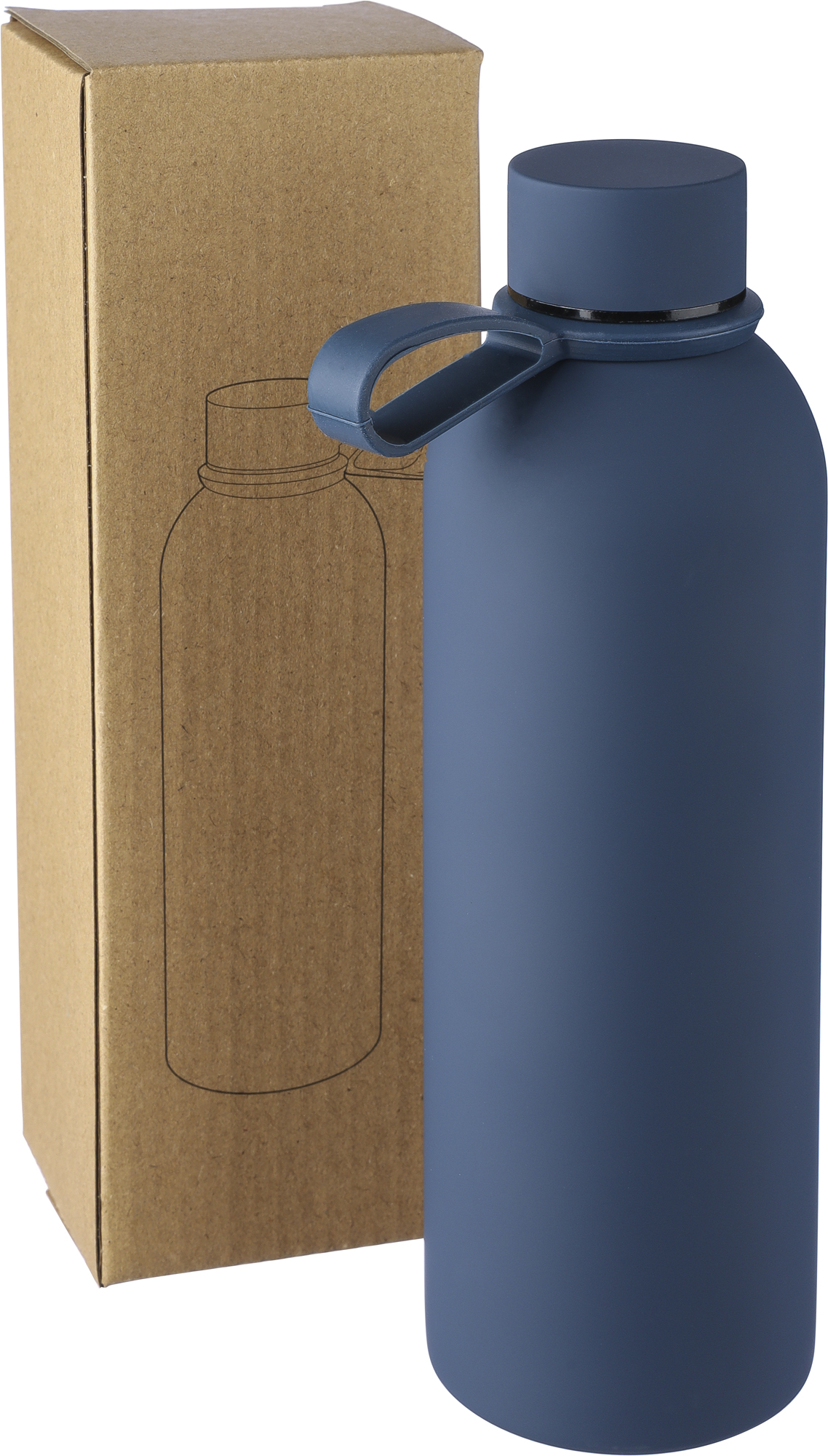 Picture of Recycled stainless steel double walled bottle (500ml)