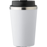 Stainless steel double walled travel mug (350ml) 1042451_002 (White)
