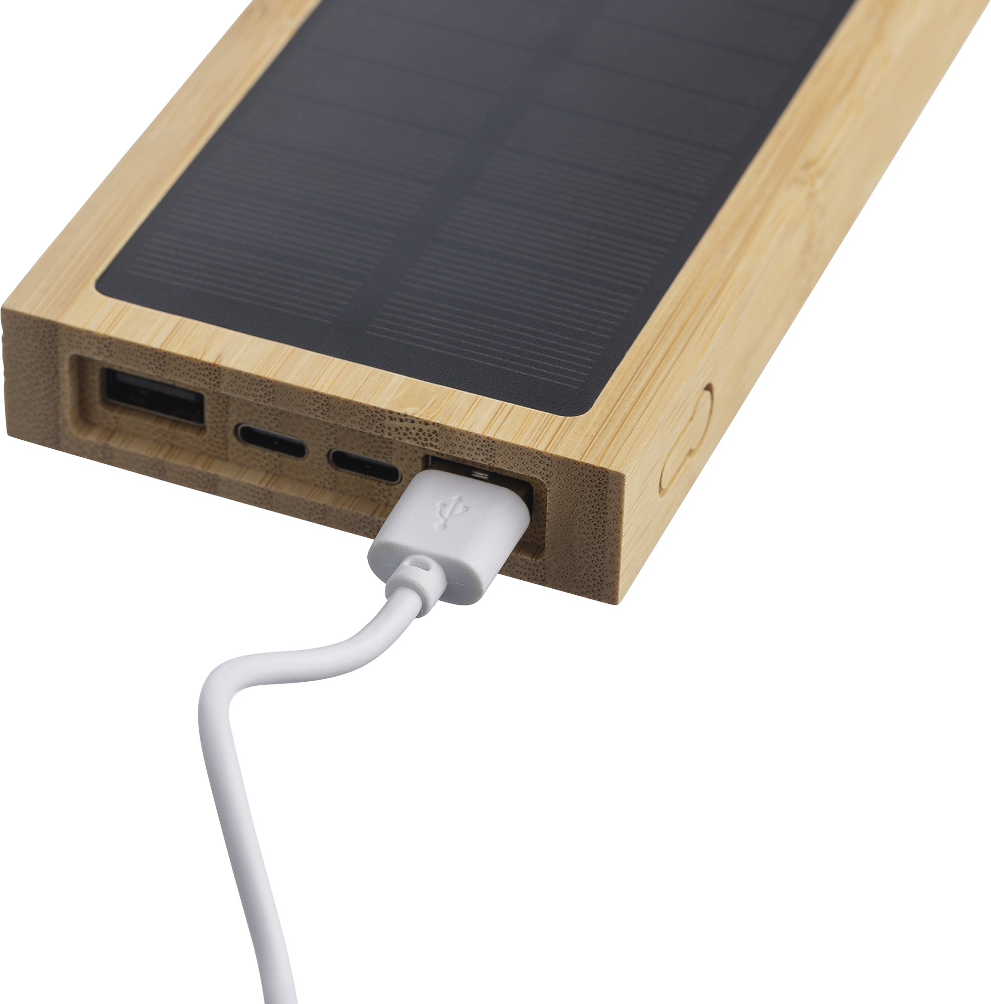 Picture of Bamboo solar power bank (10000 mAh)