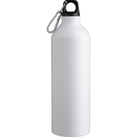 Recycled aluminium single walled bottle (750ml) 1015121_002 (White)