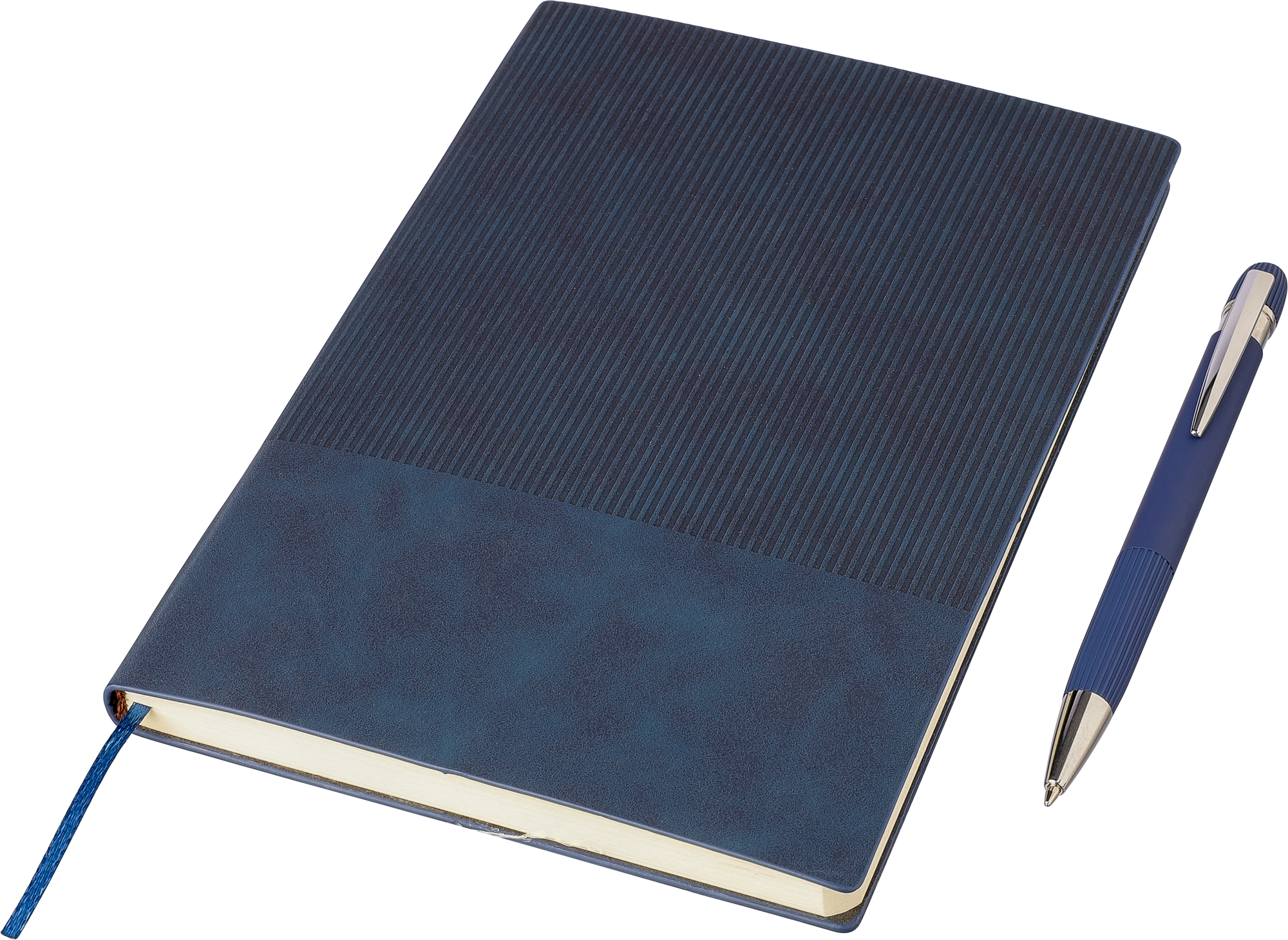 Picture of Recycled PU notebook with ballpen gift set (approx. A5)