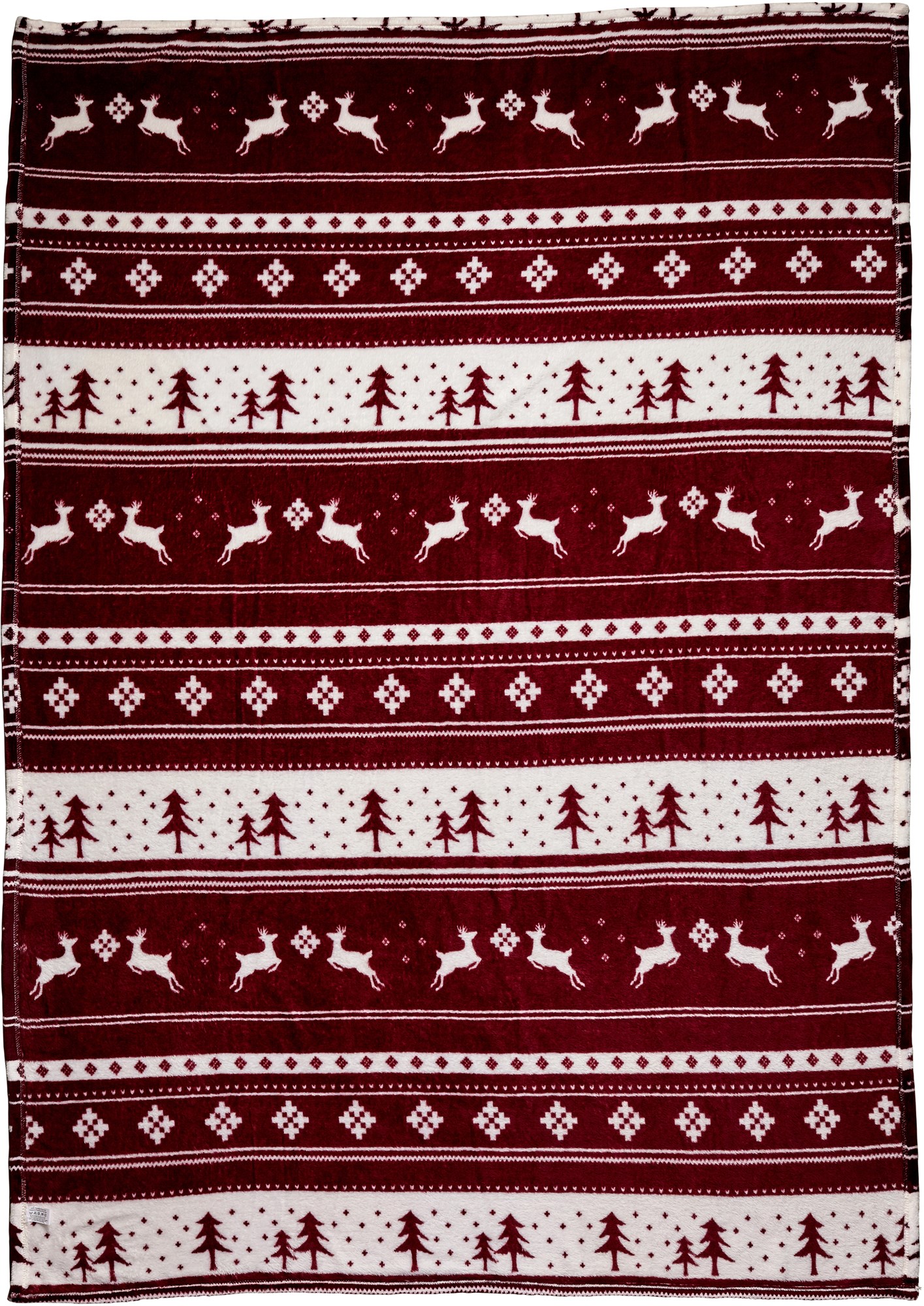 Picture of Flannel fleece snowmen blanket