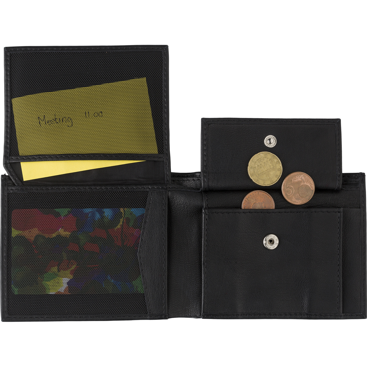 Picture of Leather RFID credit card wallet