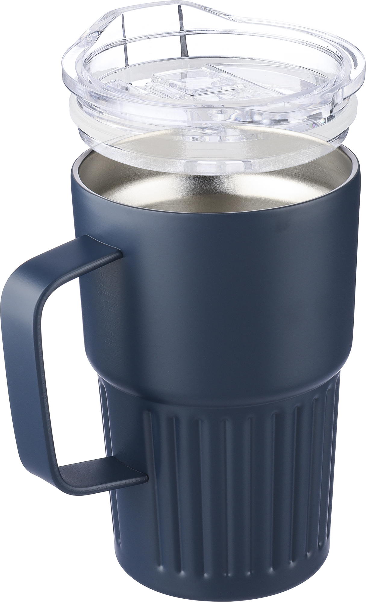 Picture of Recycled stainless steel double walled travel mug (450ml)