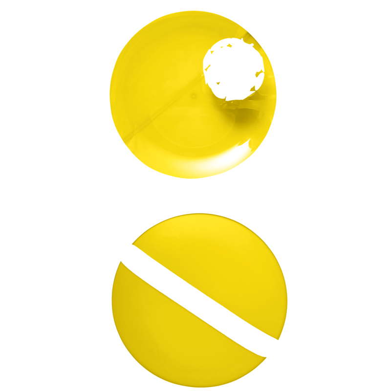 Plastic ball game (3pc) 7819_006 (Yellow)
