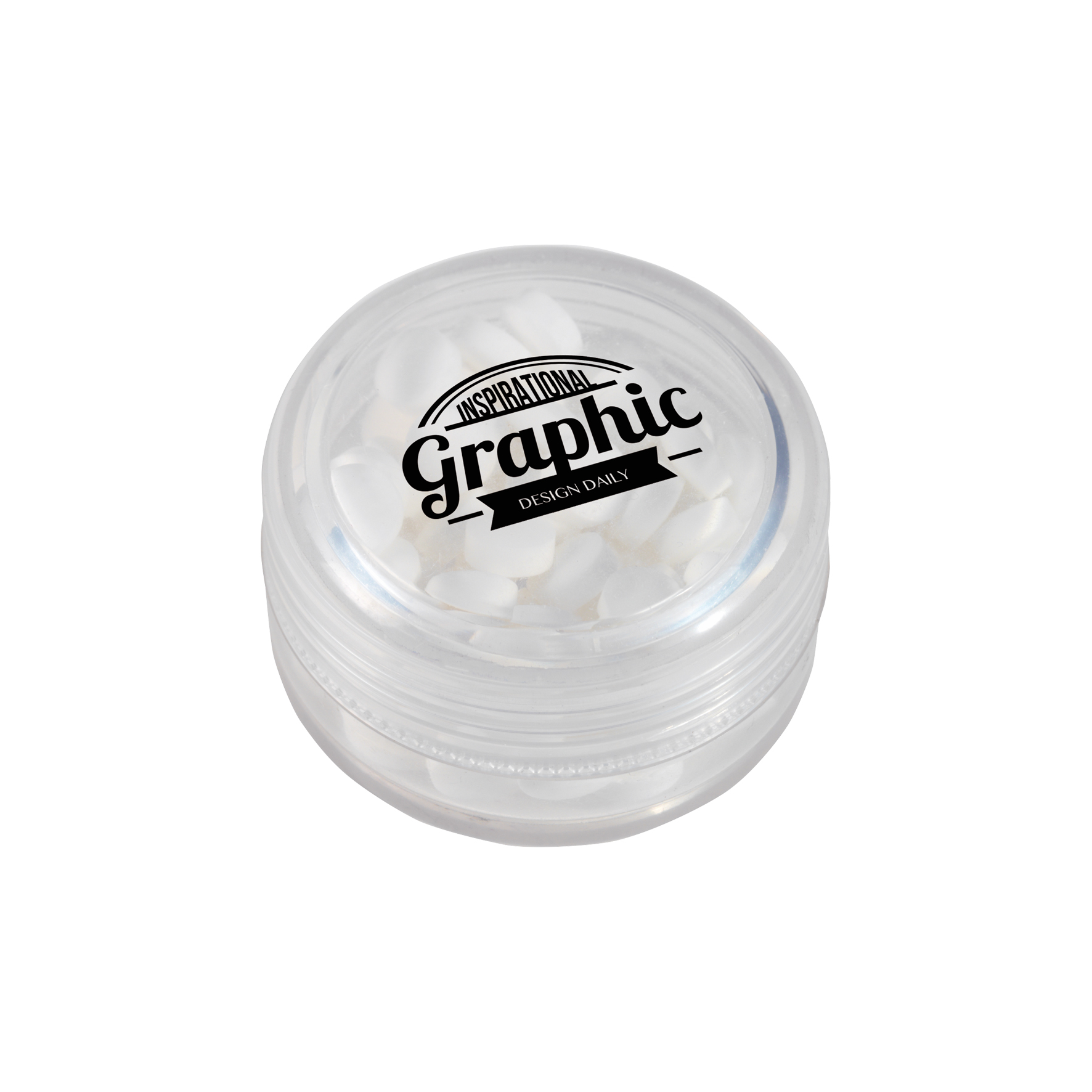 Picture of Round pot with sugar free mints