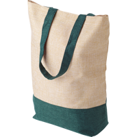 Imitation linen shopping bag 709197_004 (Green)