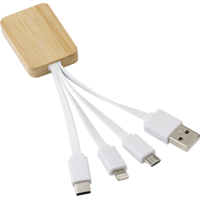 Bamboo charging cable 710986_002 (White)