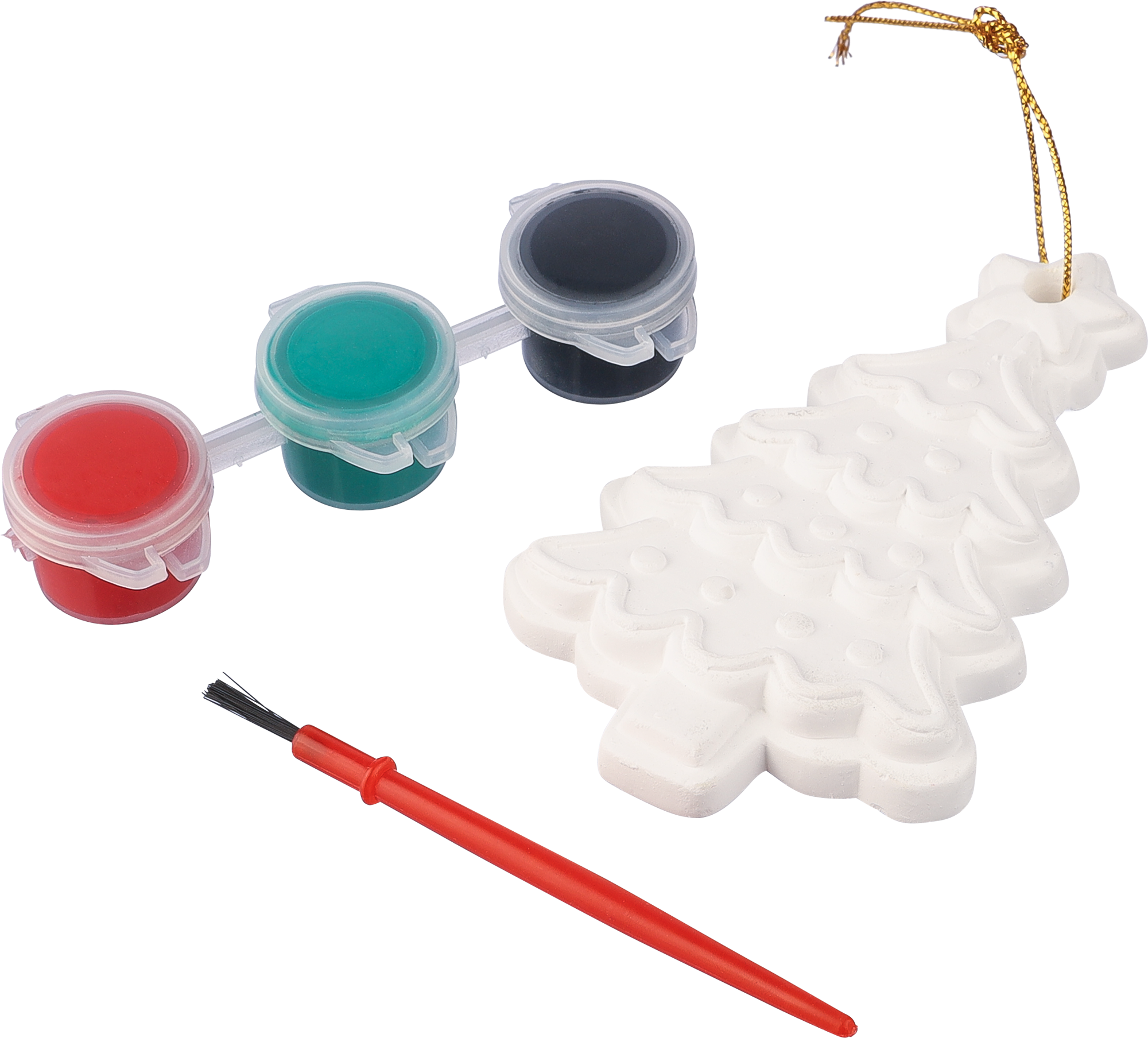 Picture of Christmas tree painting set