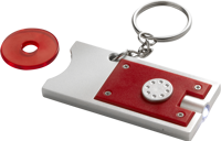 Key holder with coin 001987_008 (Red)