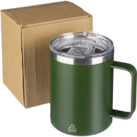 Recycled double walled travel mug (300 ml) 1097560_004 (Green)