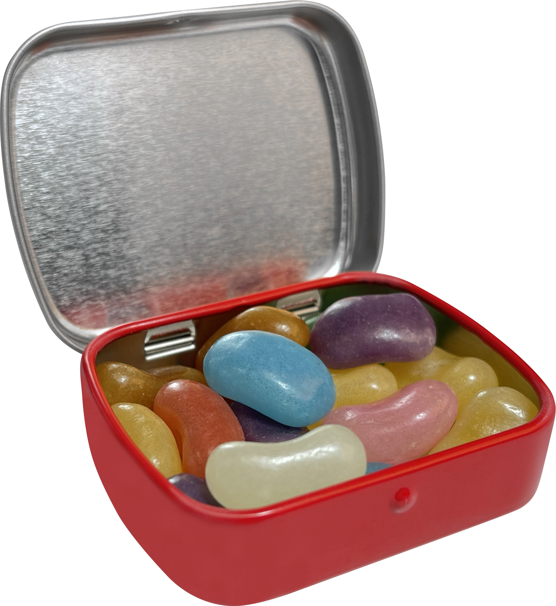 Picture of Flat hinged tin with jelly beans