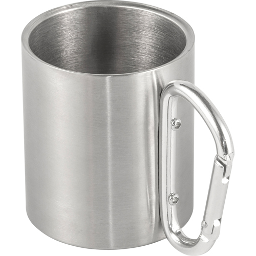Stainless steel double walled travel mug (185ml)
