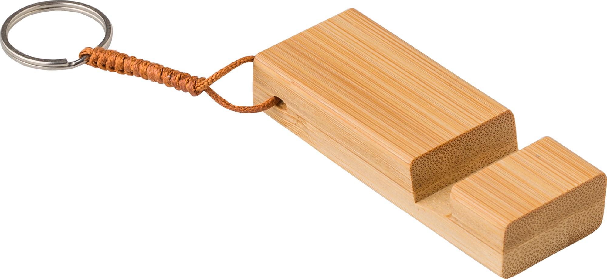 Picture of Bamboo phone stand keyring