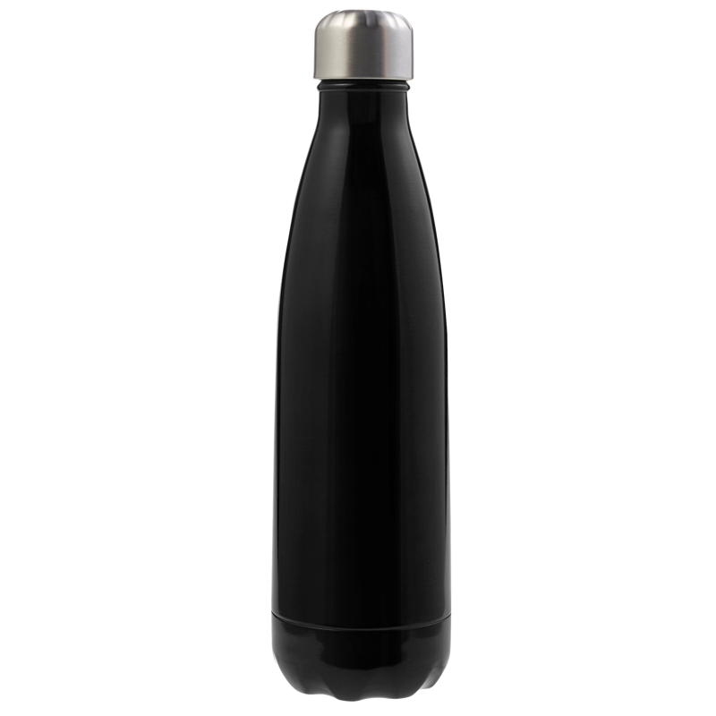 Stainless steel single walled bottle (650ml) 8528_001 (Black)