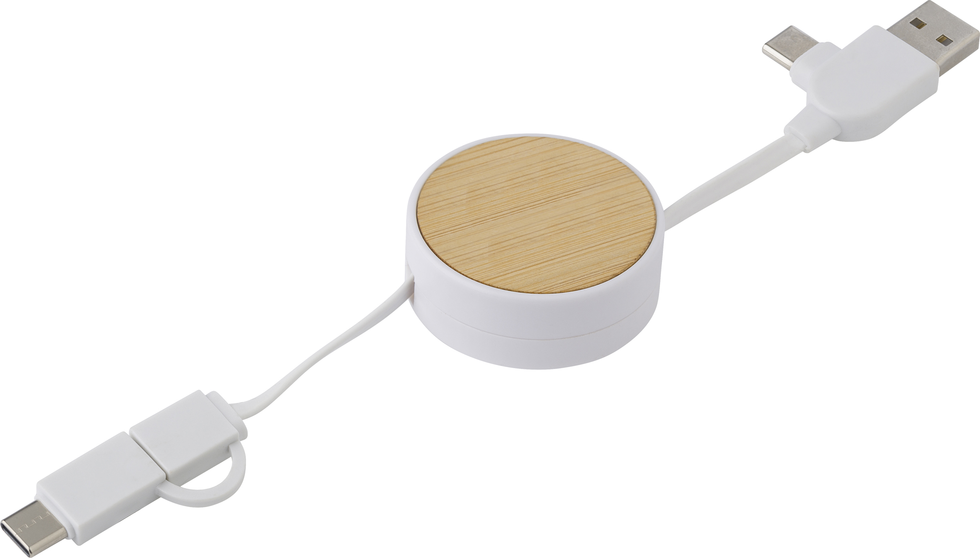Picture of Bamboo extendable charging cable