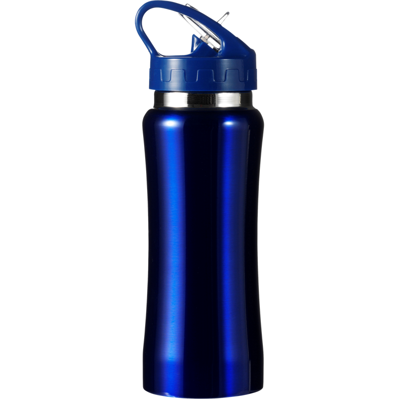 Stainless steel single walled drinking bottle (600ml) 5233_005 (Blue)
