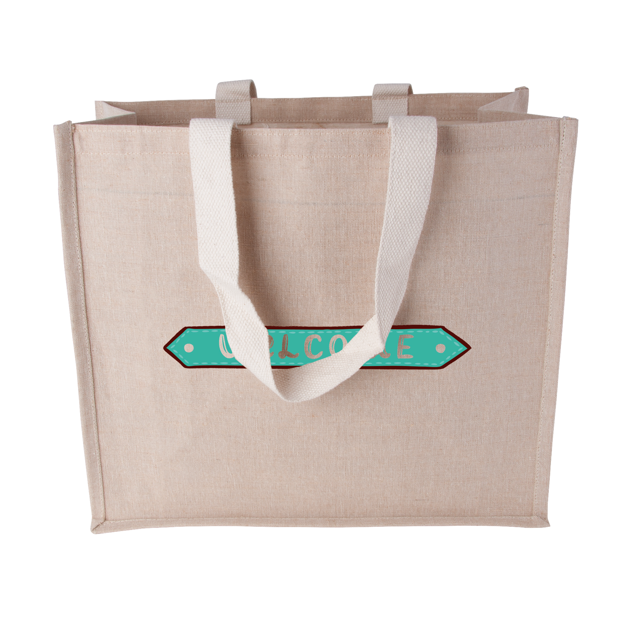 Picture of Canvas shopper with woven handles