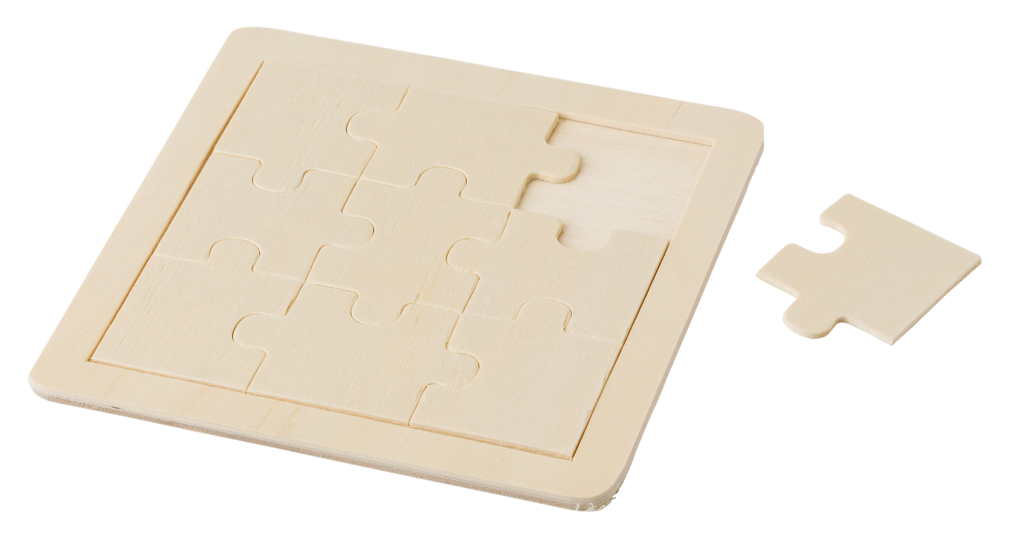 Picture of Wooden nine piece puzzle