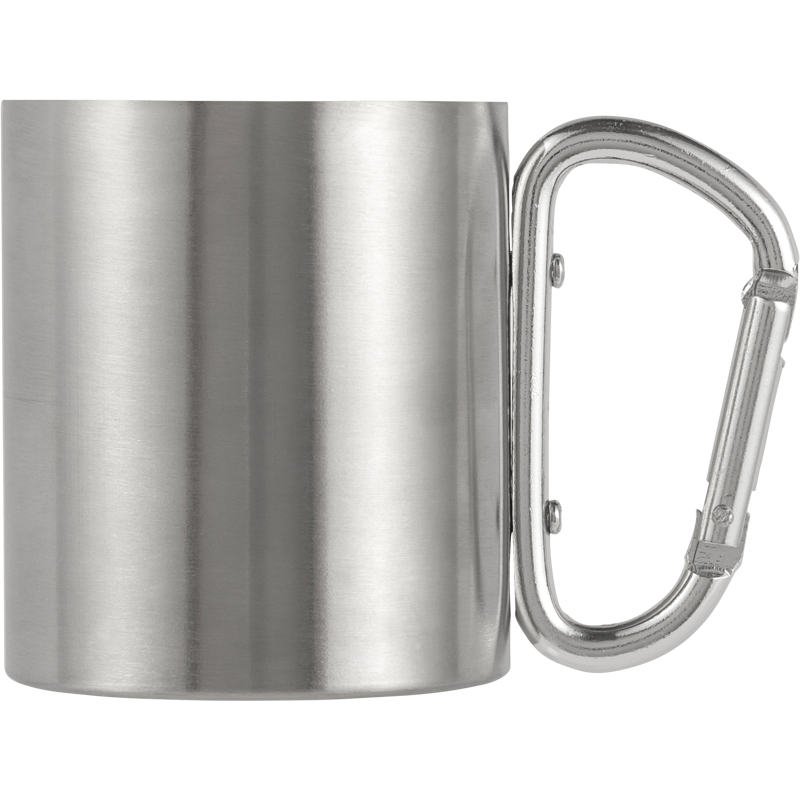 Stainless steel double walled travel mug (185ml) 8245_032 (Silver)