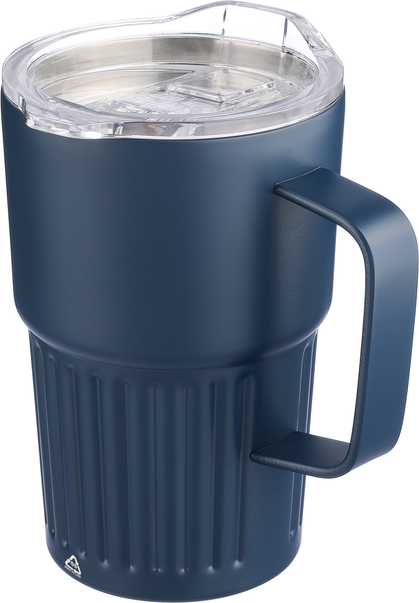 Picture of Recycled stainless steel double walled travel mug (450ml)