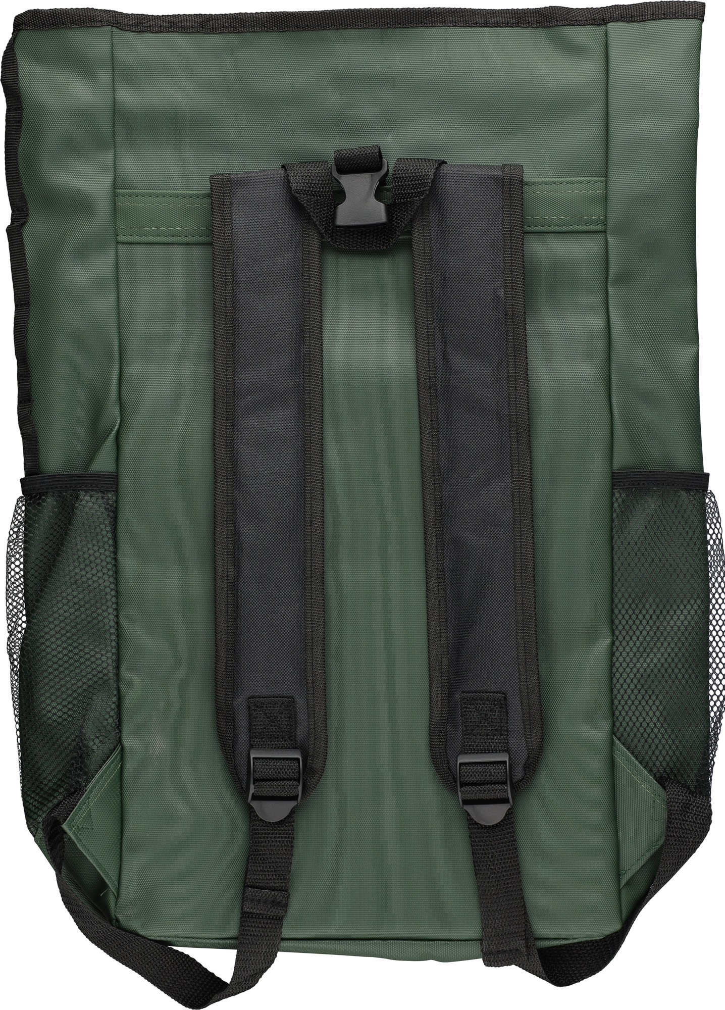 Picture of RPET polyester roll-top backpack.