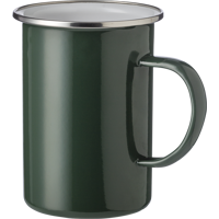 Enamelled steel mug (550ml) 1014857_004 (Green)