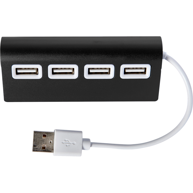 Aluminium USB hub 7737_001 (Black)