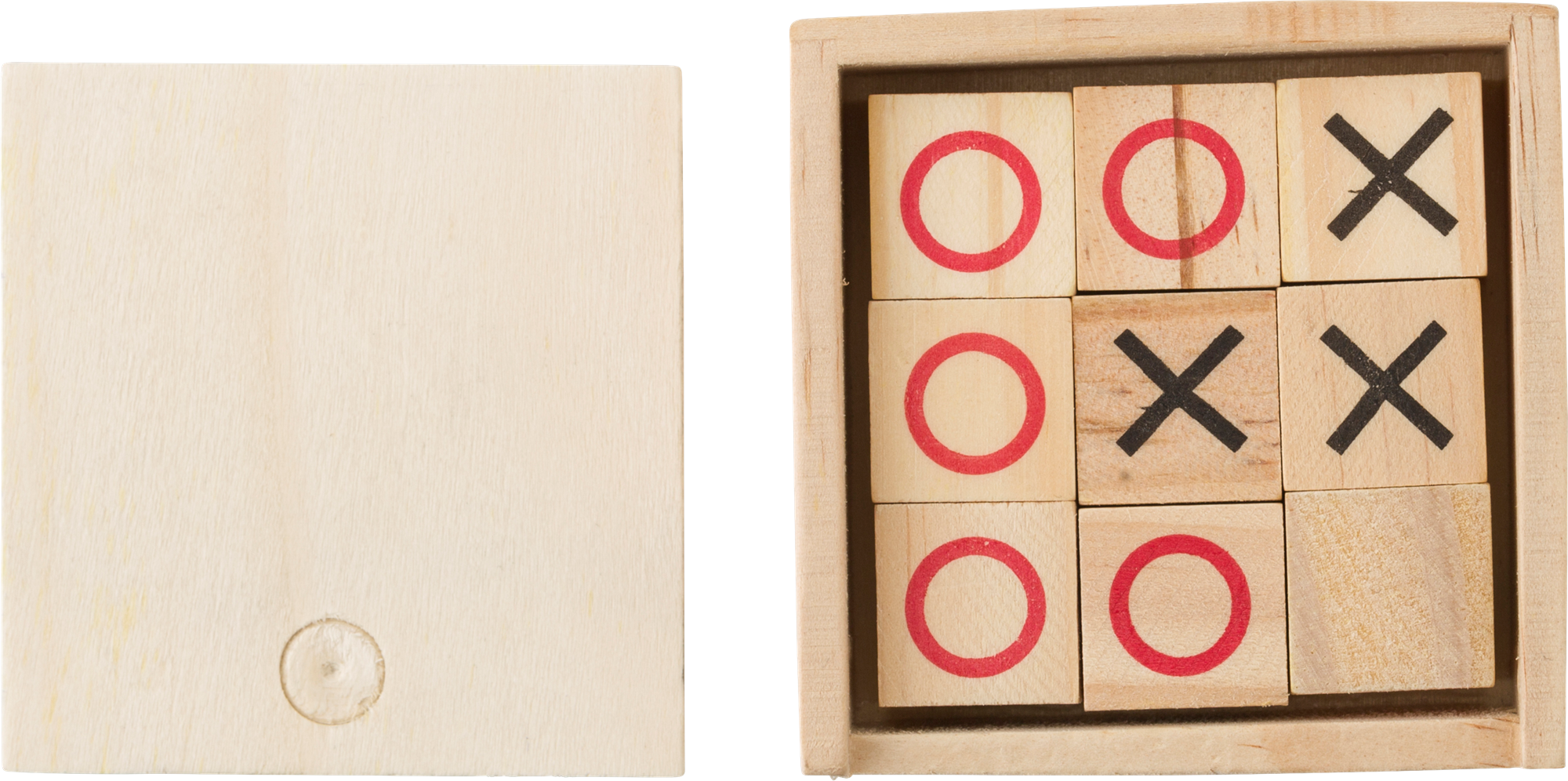 Picture of Wooden Tic Tac Toe game