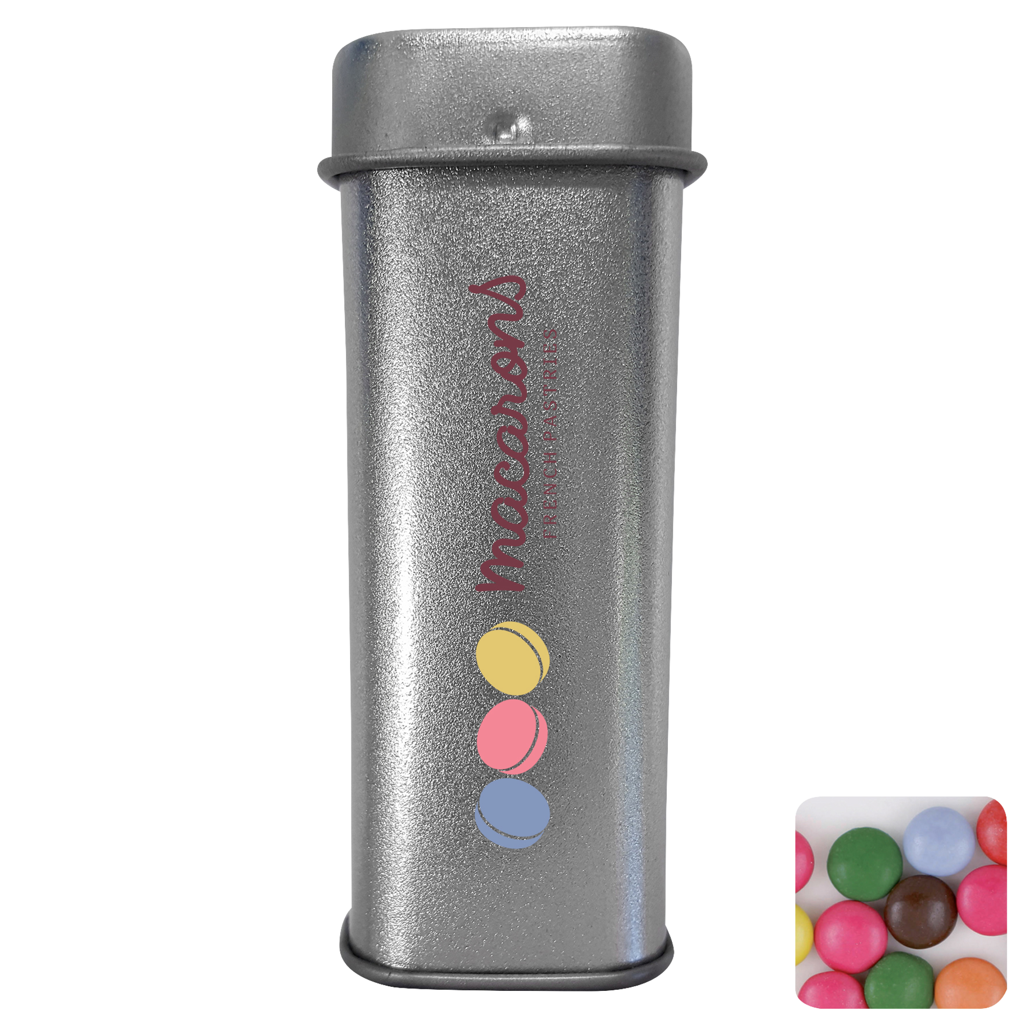 Picture of Tall hinged tin with choco's