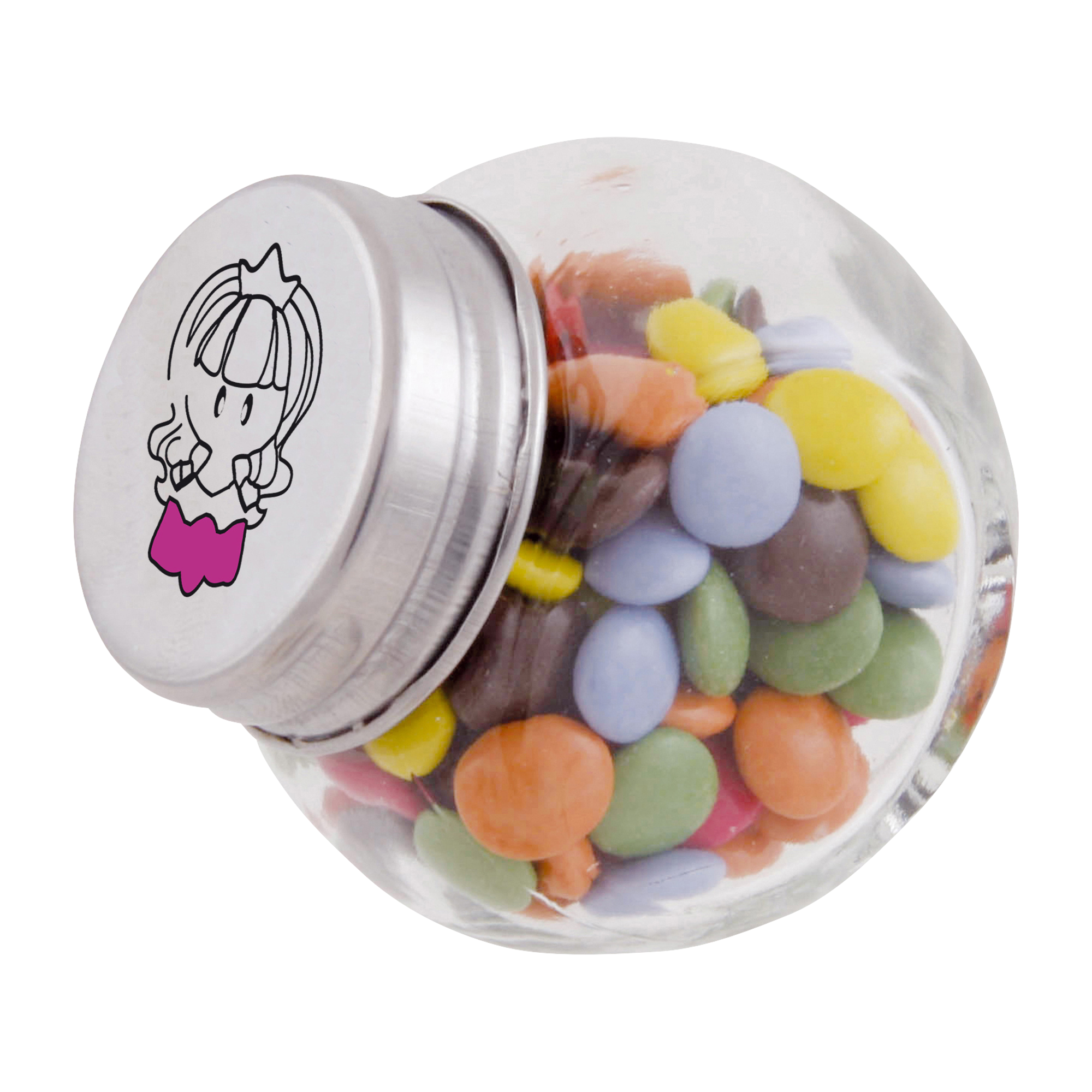 Picture of Small glass jar with choco's